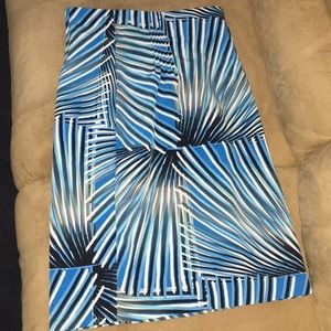 Worthington Ladies Skirt size 8 NWTS Blue/White